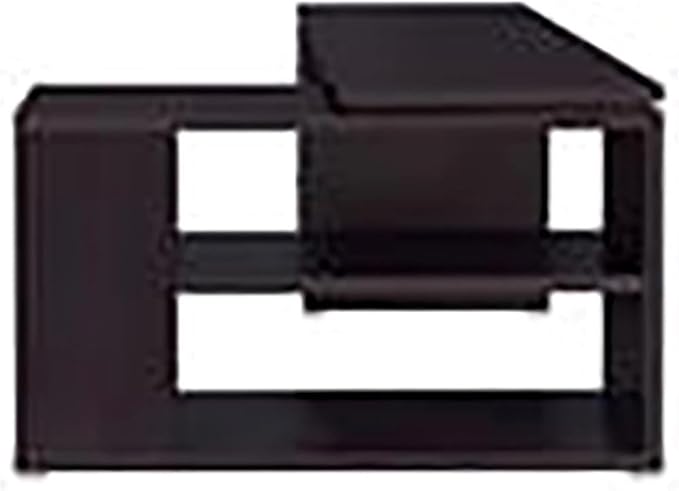 Pemberly Row L Shape Corner Storage Desk in Brown Cappuccino, Letter/Legal File - Image 7