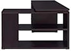 Pemberly Row L Shape Corner Storage Desk in Brown Cappuccino, Letter/Legal File - Image 7