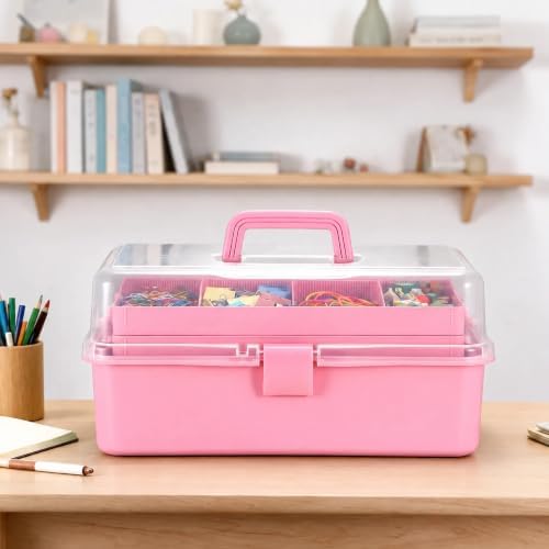 tackle box, 15-inch extra large art storage box, close-up detail