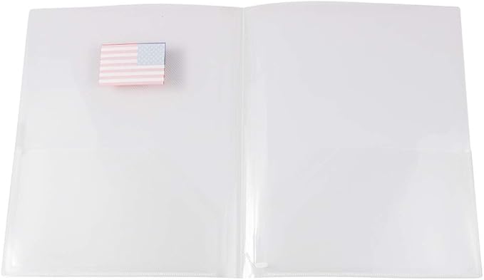 JAM PAPER Plastic Light Weight Two Pocket Presentation Folders - Image 2
