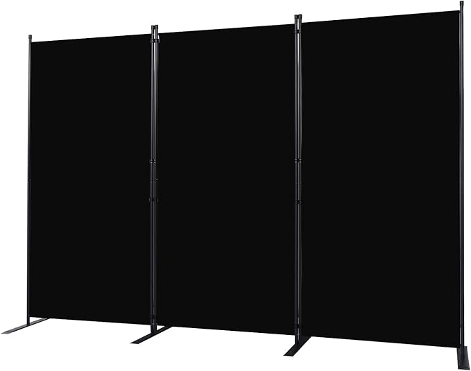 CHOSENM Room Divider, 3 Panel Folding Privacy Screens - Image 7