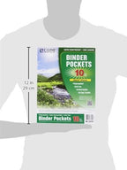 C-Line Biodegradable Acid-Free Poly Binder Pocket with 1-Inch Gusset, Side Loading, Clear, 10 Pockets per Pack (33747)