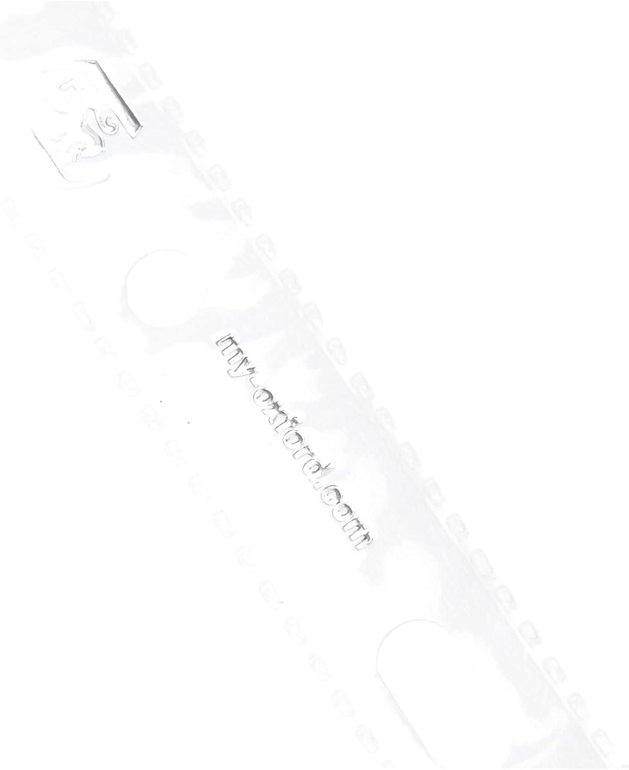 OXFORD Pack of 50 A4 Smooth Perforated Plastic Sleeves 5/100 Thickness Colourless