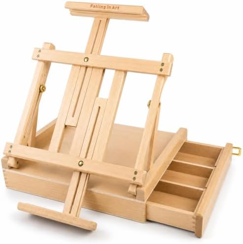 falling in art adjustable sketchbox tabletop easel with, main product view