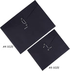 10pcs A4 Kraft Paper Envelopes Portfolio Foolscap File Folders Document Folder - Image 3