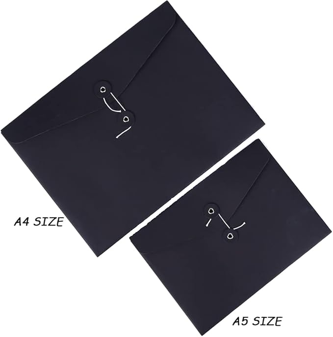 10pcs A4 Kraft Paper Envelopes Portfolio Foolscap File Folders Document Folder - Image 2