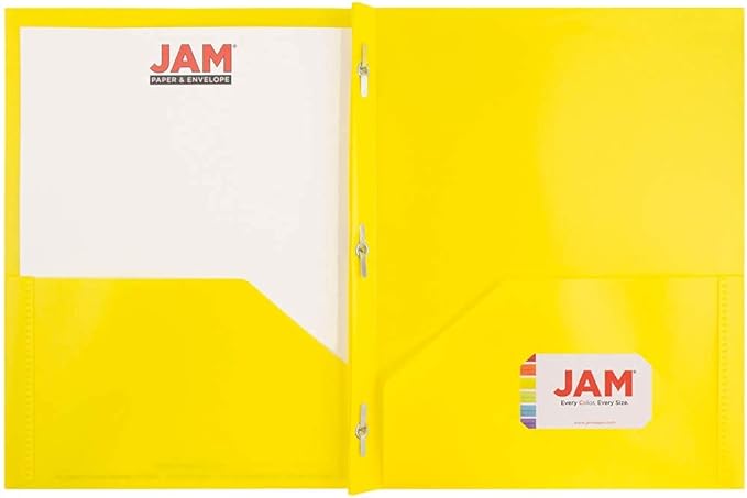 JAM PAPER Plastic Color POP Folders - Image 3