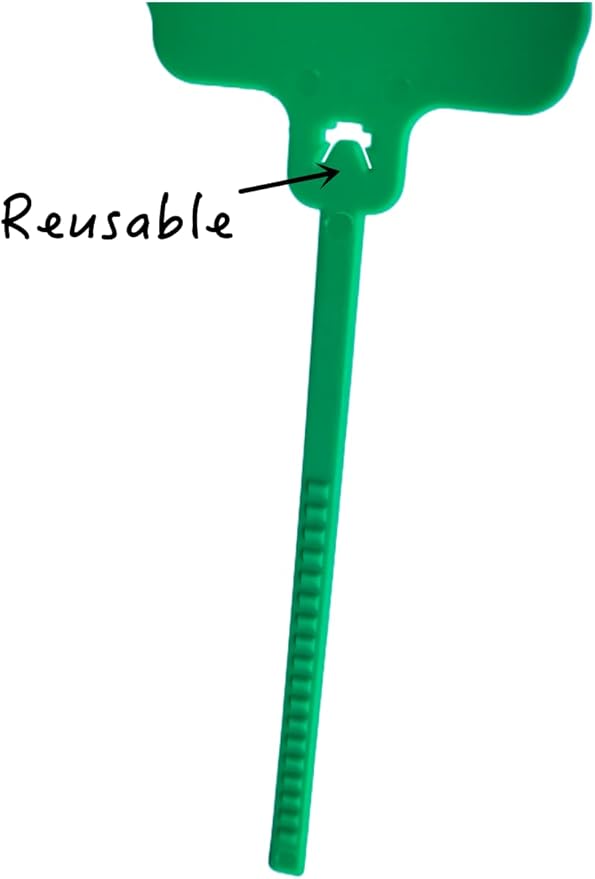 100pcs Reusable Blank Plastic Tags Ties Key Tags 1.45"*2.48" Serrated Tension - Image 4