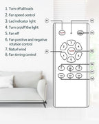52 inch ceiling fans with lights remote, 3 on a desk or shelf