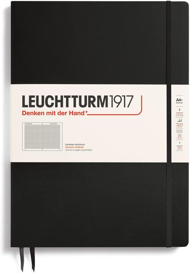 LEUCHTTURM1917 - Notebook Hardcover Master Slim A4+ - 123 Numbered Pages by LEUCHTTURM1917