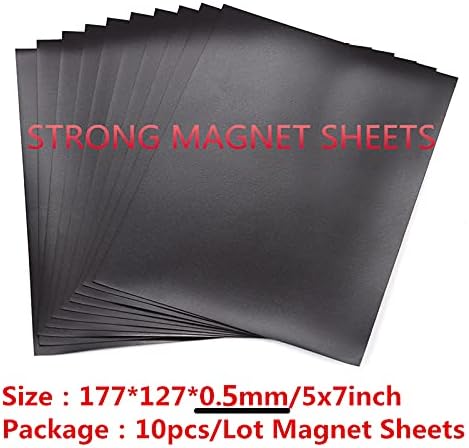Briartw 10 Sheets Rubber Soft Magnet Sheet - Image 2