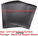 Briartw 10 Sheets Rubber Soft Magnet Sheet - Image 2