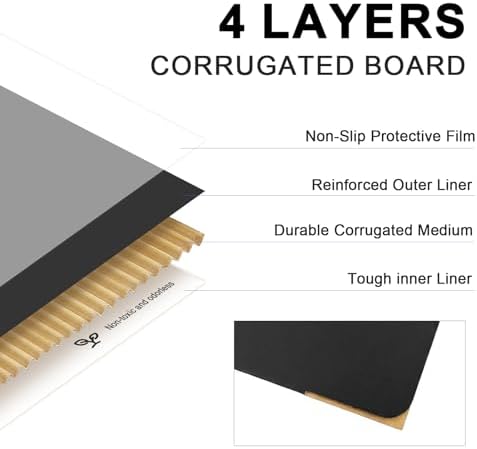 black shipping boxes 11x6x6, 30 pack corrugated cardboard showing dimensions