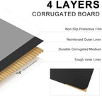 black shipping boxes 11x6x6, 30 pack corrugated cardboard showing dimensions