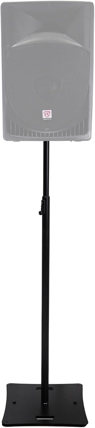 Rockville RLF2 Black 10 Foot Solid Base DJ Speaker/Lighting/Projector Stand