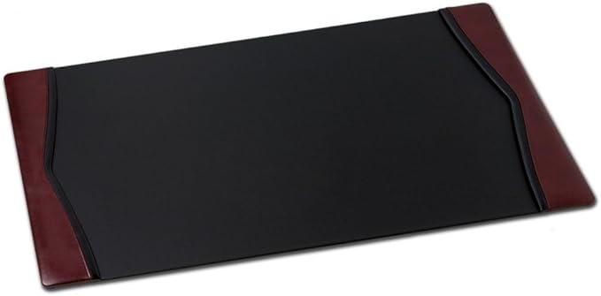 Leather Desk Pad with Side Rails by Dacasso