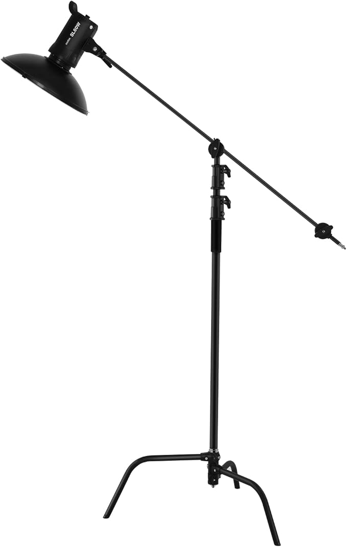 Soonpho 2 Pack 100% Heavy-Duty Steel C-Stand, Pro Photography Light Stand - Image 9