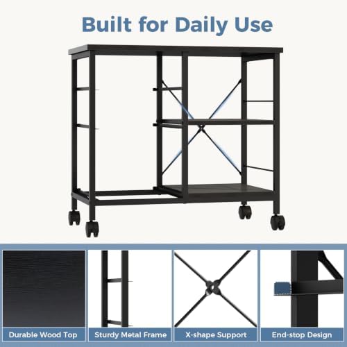dumos 3 drawer mobile file cabinet, space saving on a desk or shelf