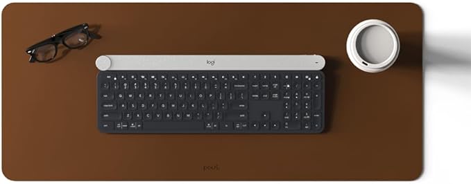 POUT TekDec Mat – Vegan Leather Desk Pad, Water-Resistant Surface, Anti-Slip - Image 3
