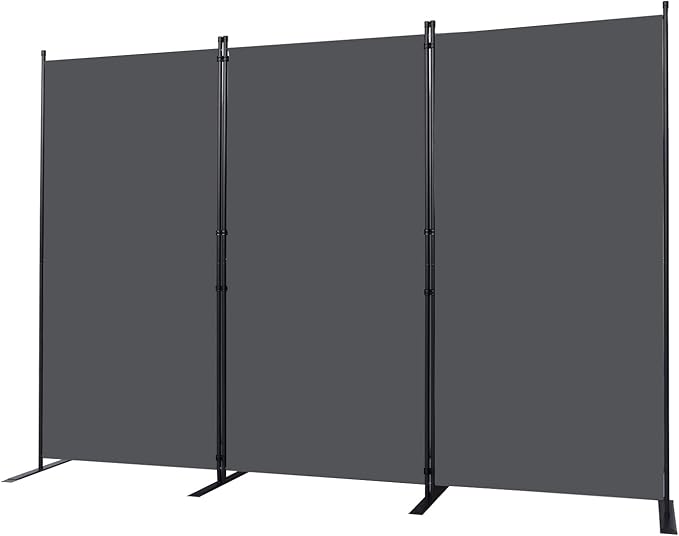 CHOSENM Room Divider, 3 Panel Folding Privacy Screens by CHOSENM