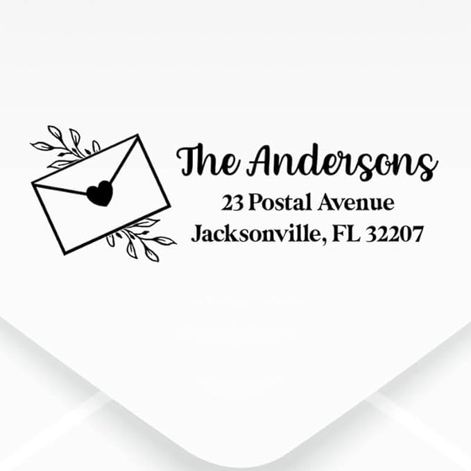 Custom Floral Address Stamp | Choose from 12 Designs | Multiple Ink Color - Image 2