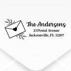 Custom Floral Address Stamp | Choose from 12 Designs | Multiple Ink Color - Image 2