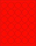 8-1/2 x 11" Neon Color High Light Fluorescent Labels by NextDayLabels