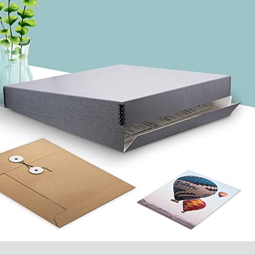 golden state art, drop front archival storage box on a desk or shelf