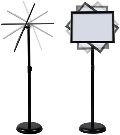 adjustable heavy duty pedestal sign holder floor stand, main product view