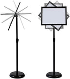 adjustable heavy duty pedestal sign holder floor stand, main product view