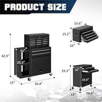 8 drawer rolling tool chest, 3-in-1 assembled tool, close-up detail