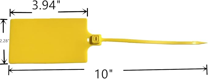 Blank Waterproof Plastic Tags Marker Ties Large Labeling Tags Fastener - Image 2