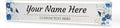 Signs ByLITA Floral Pattern Customized Nameplate | Indigo Blooms Personalized by SignsByLITA