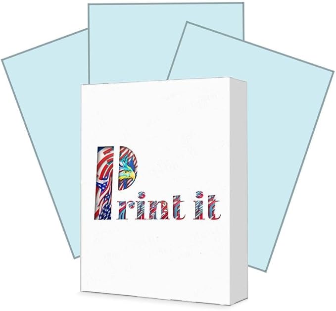 Print It - Vellum Bristol Colored Cardstock Cover Paper, 67 Lb, 8.5" X 11” by Unknown