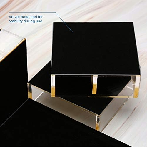 Acrylic Desk Organizer 4-Piece Desk Kit + Free Complimentary Acrylic Ruler, D...