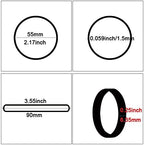 AMUU Rubber Bands Black Size #64 About 0.5 lb 110 Pcs Tactical Rubber Bands - Image 2