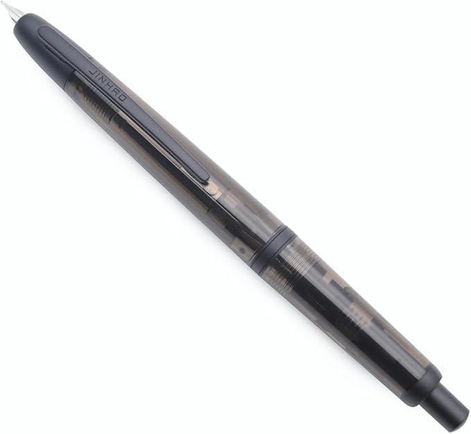 JINHAO 20 Press Fountain Pen, Retractable Capless Resin Pen by xixixiaozhu