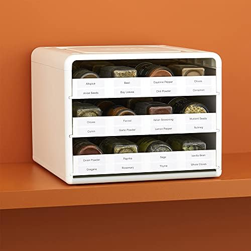 YouCopia SpiceStack® Adjustable Spice Rack Organizer, Pull-Down 24-Bottle Sea...