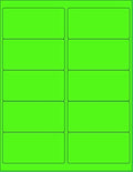 NextDayLabels - 8-1/2 x 11 Neon Color High Light Fluorescent Labels by NextDayLabels
