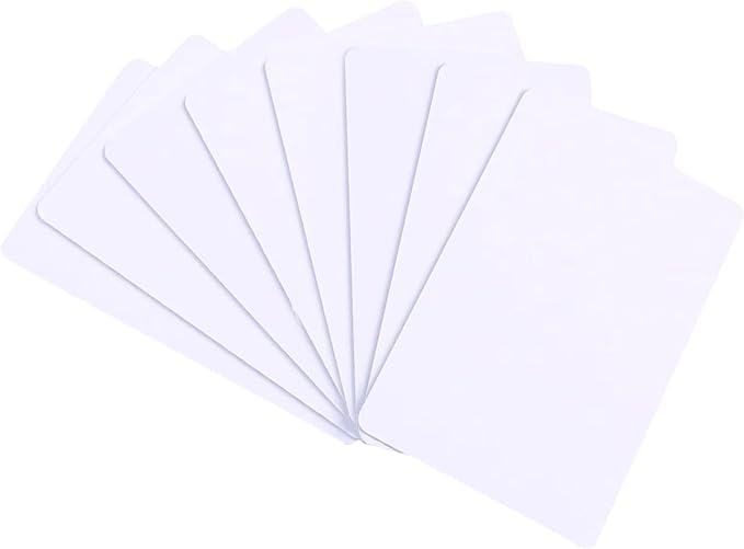 100 Pack - Premium Blank PVC Cards by Klmnduo