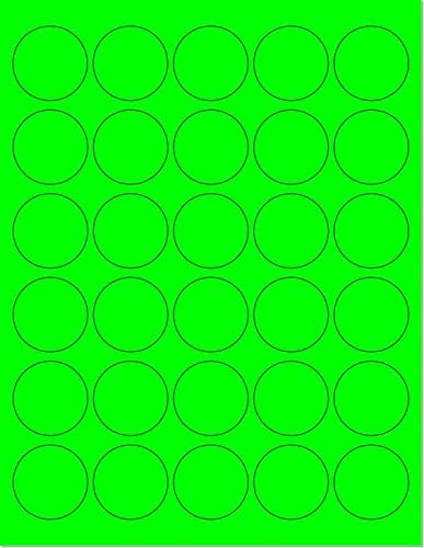 NextDayLabels - Pack of 25 Sheets, 8-1/2 x 11" Fluorescent Labels by NextDayLabels