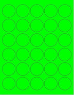 Pack of 50 Sheets, 8-1/2 x 11 Fluorescent Labels by NextDayLabels