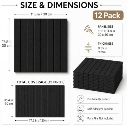 Felt Bulletin Board & Cork Board Alternative 48" x 36"- 12 Pack