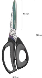 LIVINGO Heavy Duty Industrial Scissors: 10" Utility Stainless Steel Sharp - Image 2