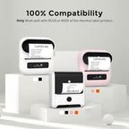 Phomemo 3 Roll 2.36"x 1.57" Thermal Sticker Label, 180 Labels/Roll | Compatible with M220,M250,M260,M200,M221 Printer,Strong Permanent Adhesive,for Customer Mailer,Address,Business Letter
