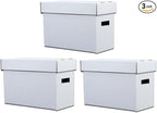 PIT66 3 Pack Comic Book Storage Comic Book Box Holds 150-175 Comics Collapsible by PIT66AutoParts