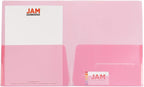 JAM PAPER Plastic Light Weight Flexible Two Pocket Presentation Folders - Image 3