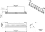 Stand Up Desk Store Under Desk Cable Management Tray Black Horizontal Computer - Image 4