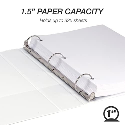 Samsill 1.5 Inch 3 Ring Binders, Made in USA, Economy Round Ring, 325 Sheet - Image 3
