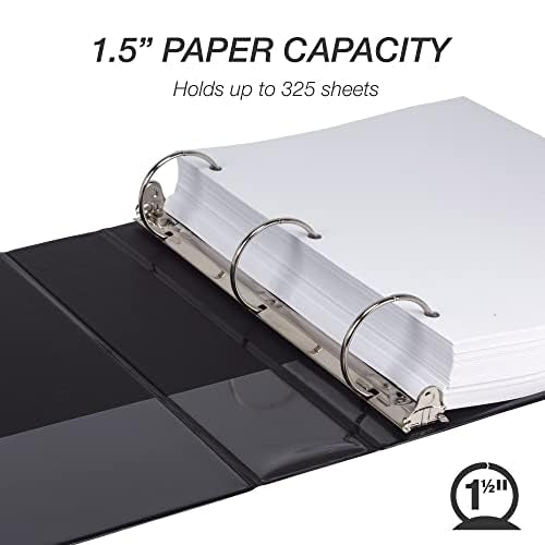 Samsill 1.5 Inch 3 Ring Binders, Made in USA, Economy Round Ring, 325 Sheet - Image 4